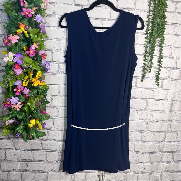 °🌼3/$30🌼Dream Beach Sleeveless Blue Mini Dress  Size XL - Picture 11 of 16